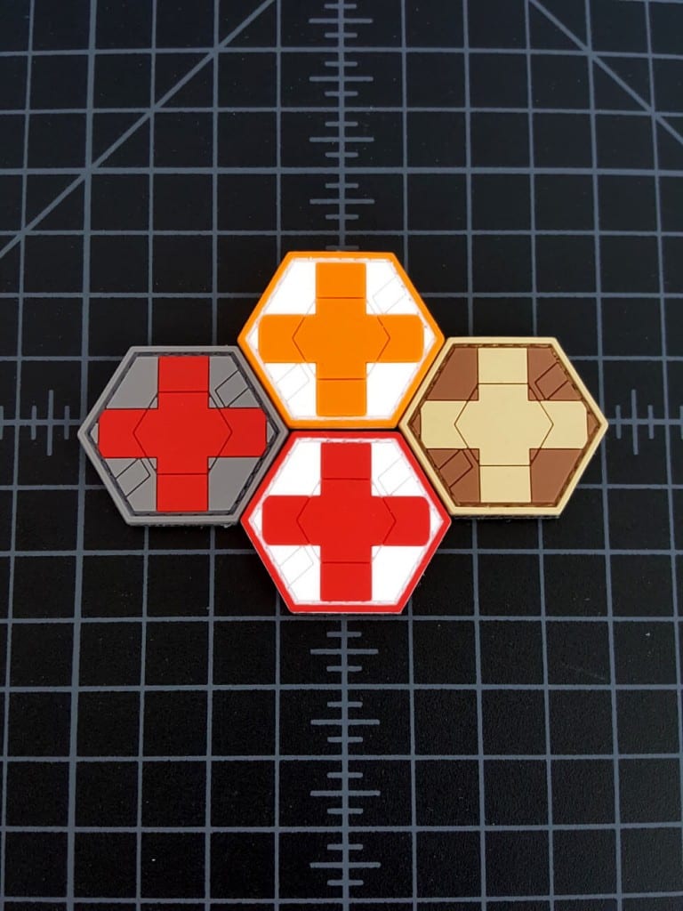 Hexagon Medical Cross Patch Snake Hound Machine